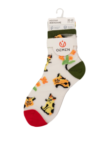 Женские ажурные носки Oemen, 1812, ХАКИ